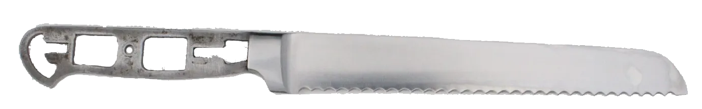 ** Bolster - Bread Knife Blank with Bolster & Skeletonized Handle - 13"  OAL - Satin