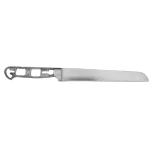 ** Bolster - Bread Knife Blank with Bolster & Skeletonized Handle - 13"  OAL - Satin