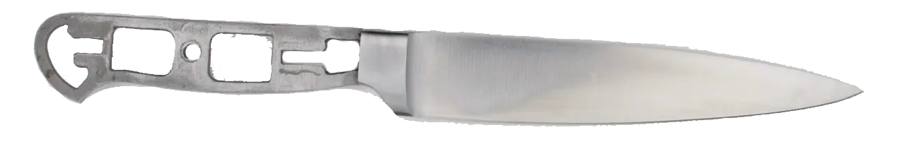 ** Bolster - Slicing Knife Blank with Bolster & Skeletonized Handle - 11"  OAL - Satin