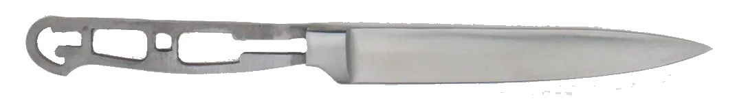 ** Bolster - Utility Blank with Bolster & Skeletonized Handle - 9.5"  OAL - Satin