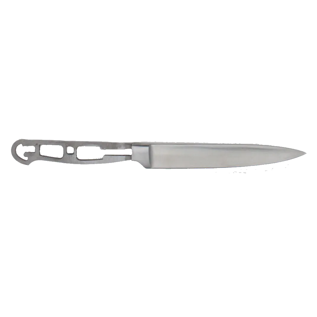 ** Bolster - Utility Blank with Bolster & Skeletonized Handle - 9.5"  OAL - Satin