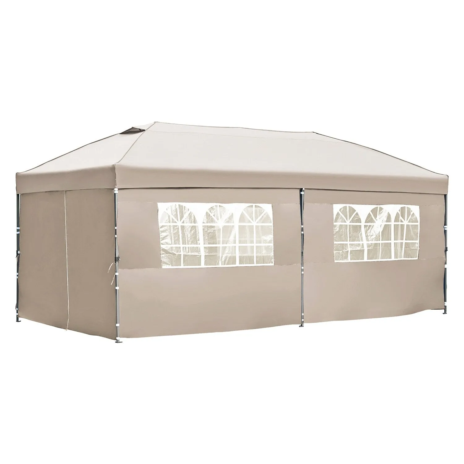10x20 Heavy Duty Pop Up Canopy with Removable Sidewalls,Wedding Party