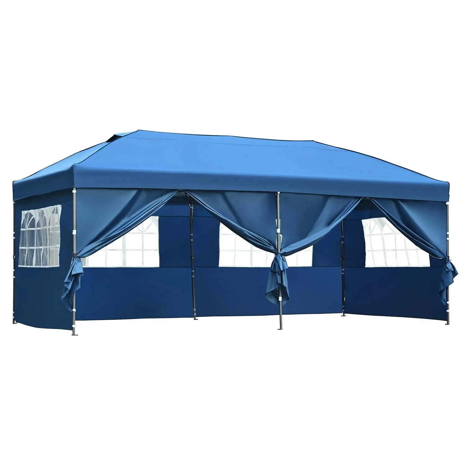 10x20 Heavy Duty Pop Up Canopy with Removable Sidewalls,Wedding Party