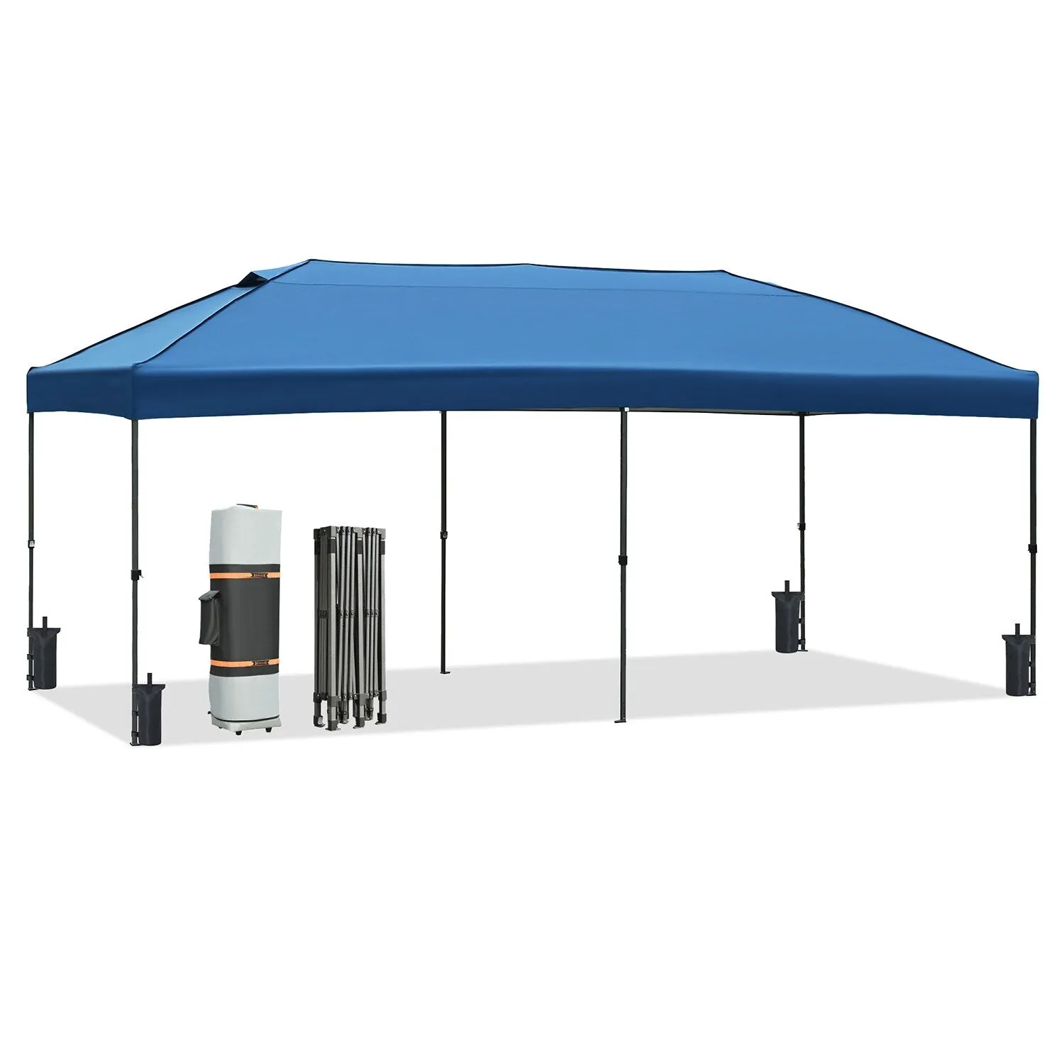 10x20 Heavy Duty Pop Up Canopy with Removable Sidewalls,Wedding Party
