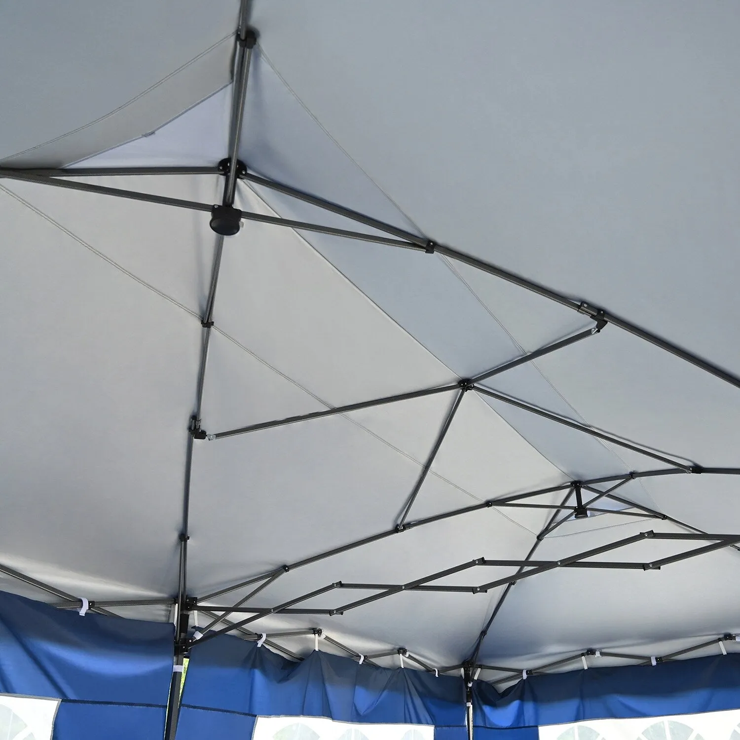 10x20 Heavy Duty Pop Up Canopy with Removable Sidewalls,Wedding Party