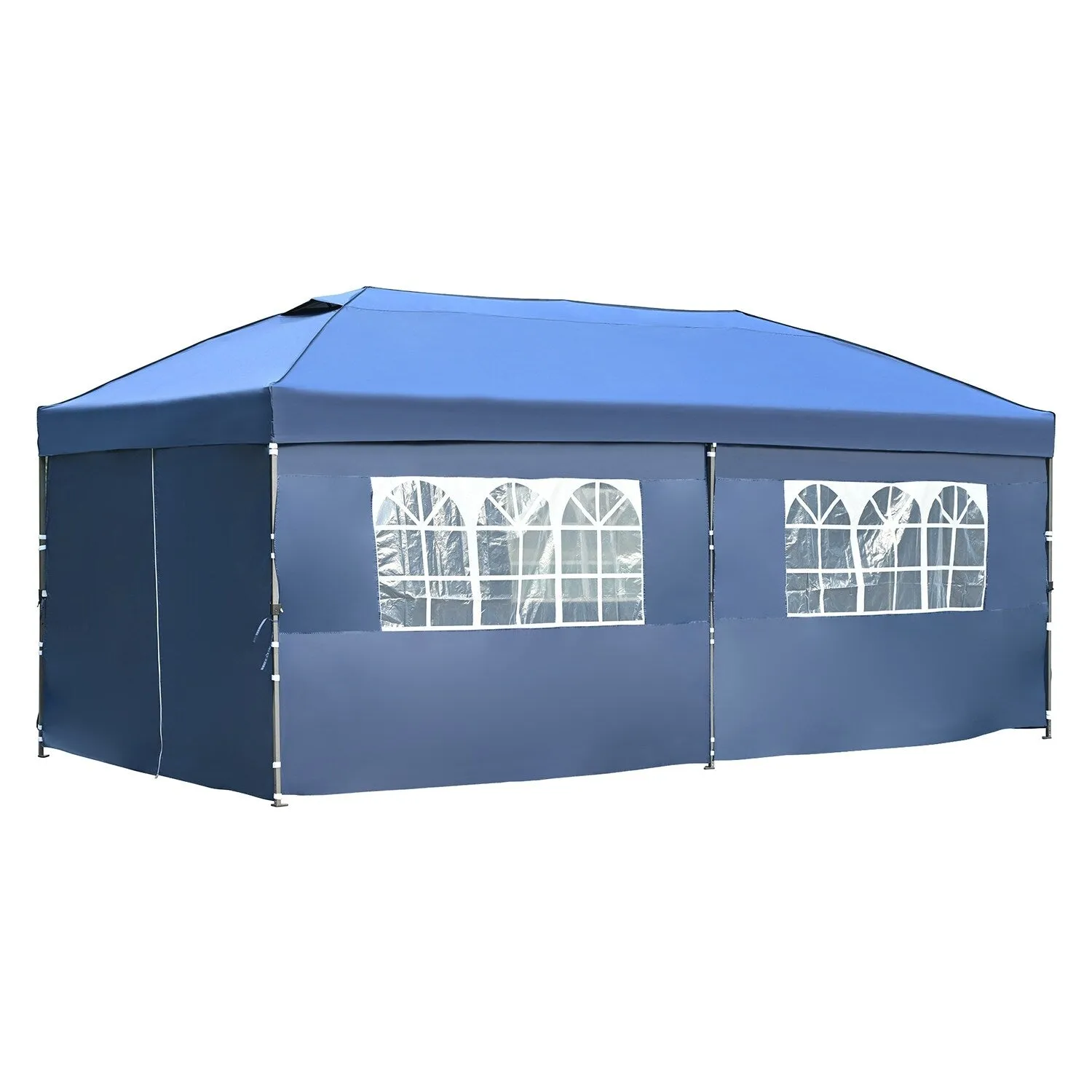 10x20 Heavy Duty Pop Up Canopy with Removable Sidewalls,Wedding Party