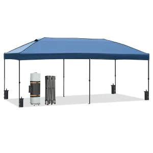 10x20 Heavy Duty Pop Up Canopy with Removable Sidewalls,Wedding Party