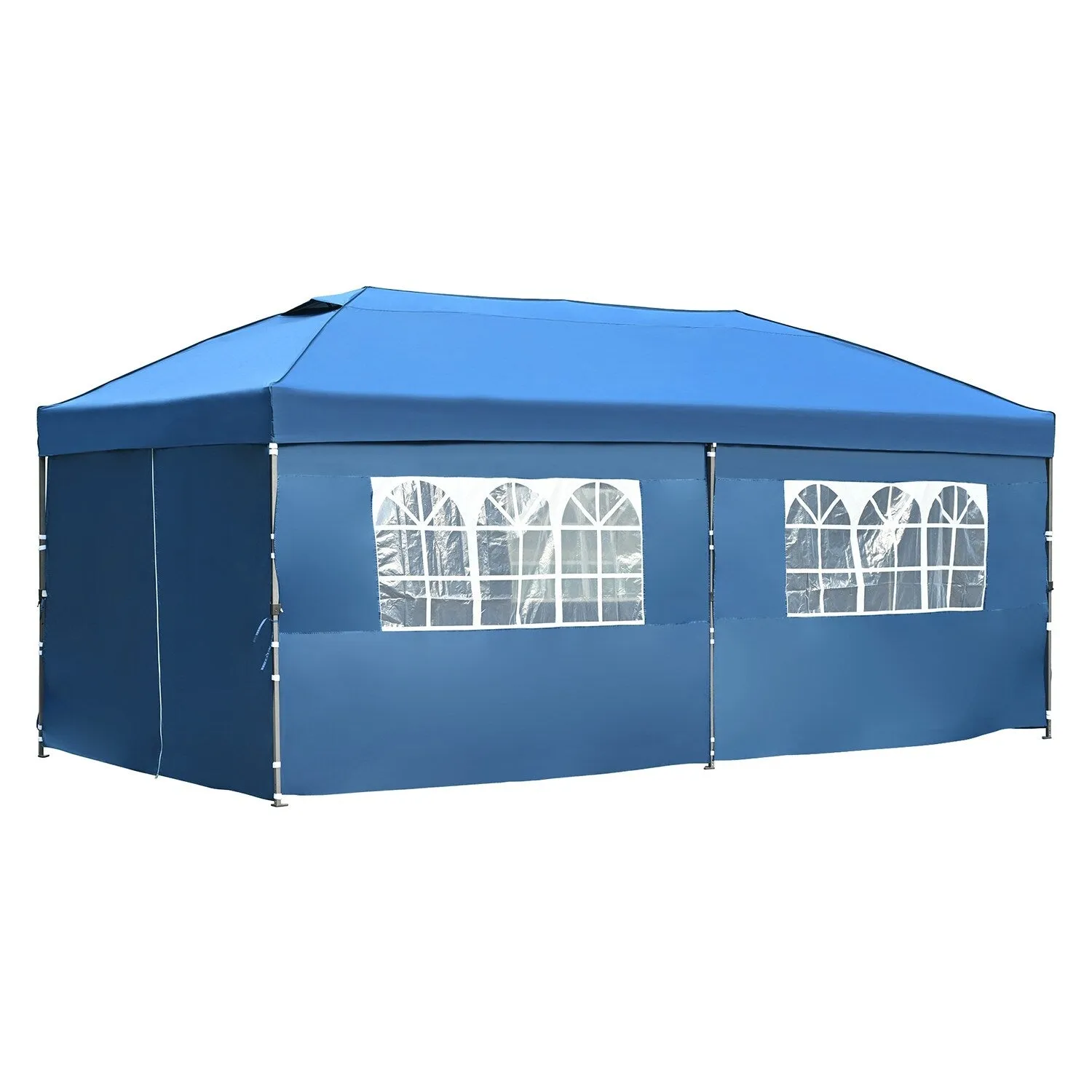 10x20 Heavy Duty Pop Up Canopy with Removable Sidewalls,Wedding Party