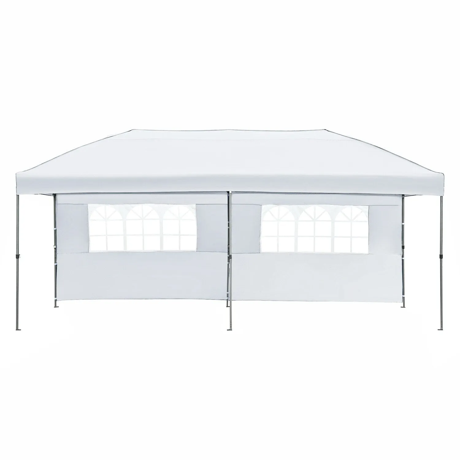10x20 Heavy Duty Pop Up Canopy with Removable Sidewalls,Wedding Party