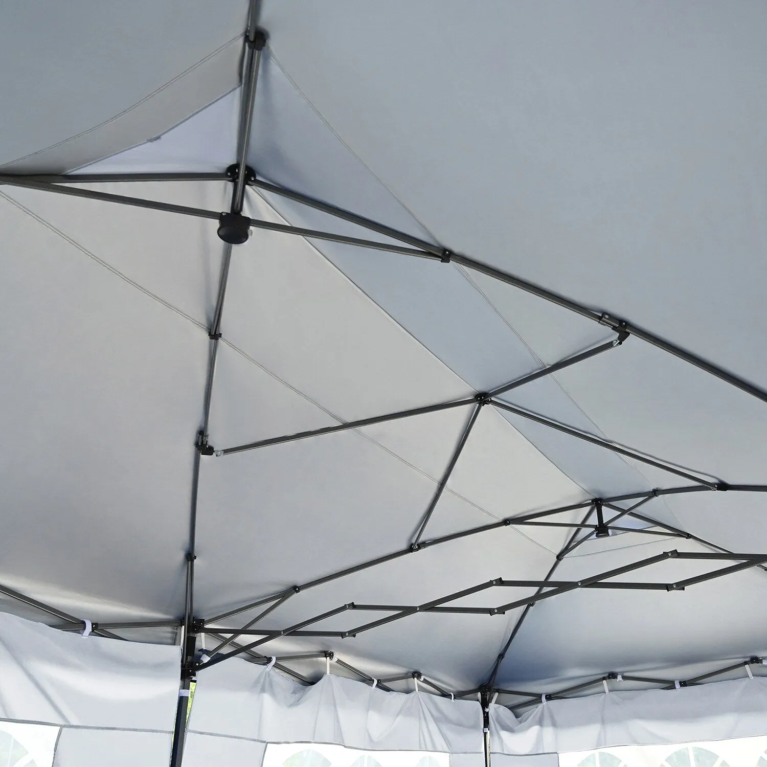10x20 Heavy Duty Pop Up Canopy with Removable Sidewalls,Wedding Party