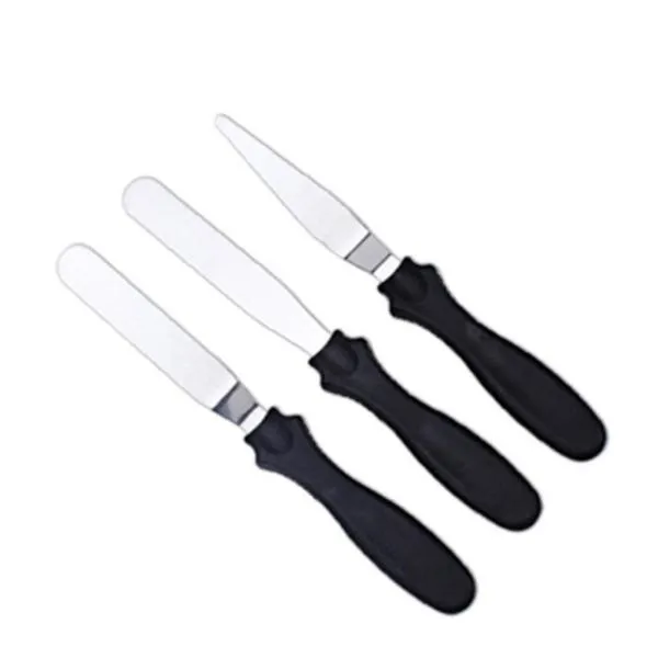 1126 Multi-function Cake Icing Spatula Knife - Set of 3 Pieces
