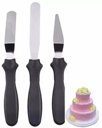 1126 Multi-function Cake Icing Spatula Knife - Set of 3 Pieces