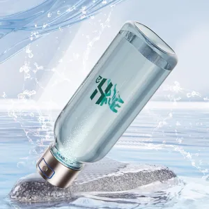 1300ml Sports Hydrogen Water Bottle - 3500PPb Hydrogen Water Generator Bottle, Tritan BPA-Free Material, SPE PEM Technology,Hydrogen-Rich Water Cup for Active Lifestyles (Silver Lip)