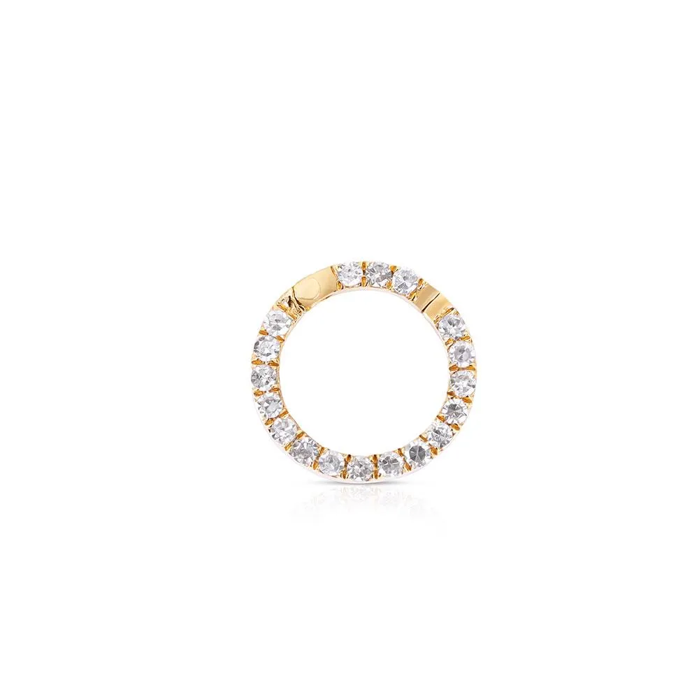 14K YELLOW GOLD DIAMOND CONNECTOR