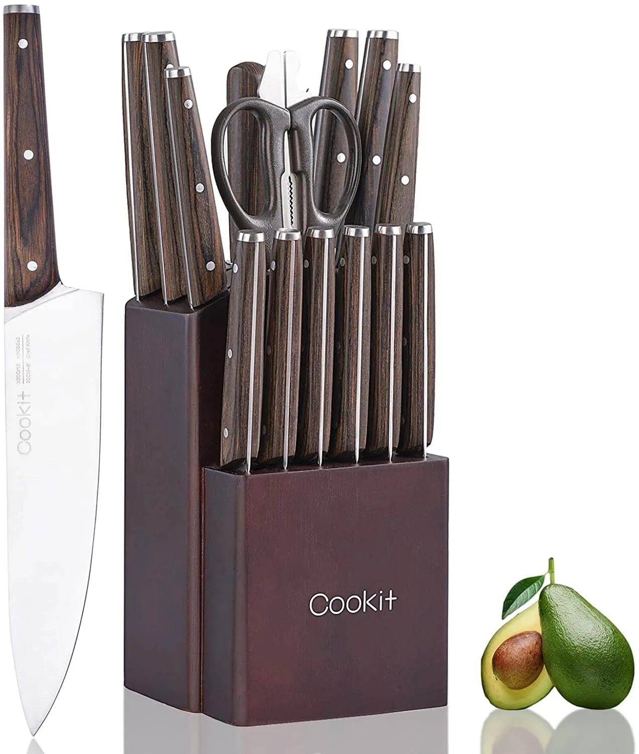 15 Piece Stainless Steel Knife Set