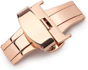 16 Mm 18 Mm 20 Mm Double Push Butterfly Buckle Folding Clasp High-end Quick Release Strap Accessories Compatible With Omega Compatible With Seamaster Table buckle