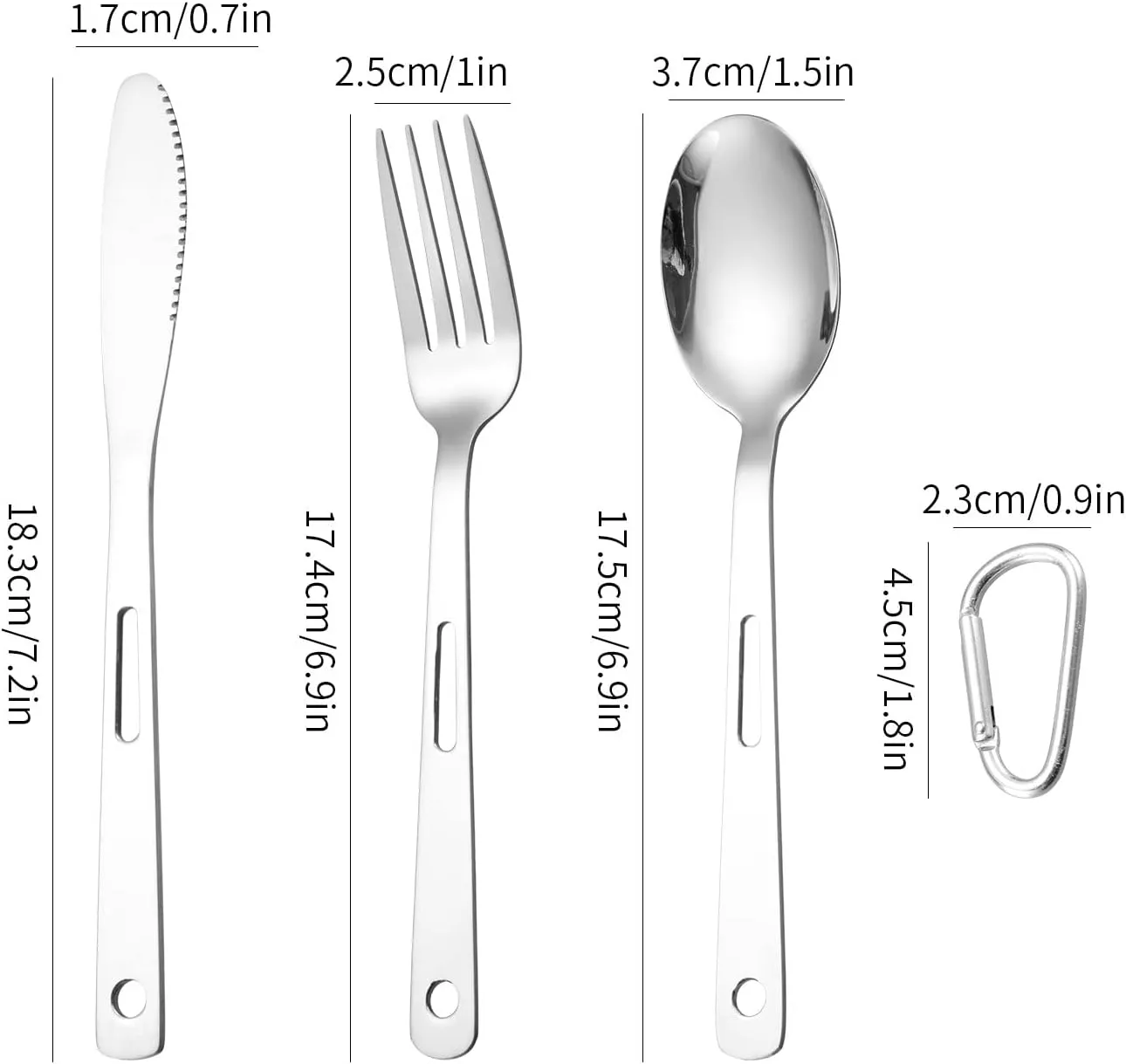 1SET Outdoor Camping Tableware Set Portable Self-driving Travel Stainless Steel Tableware(Black3A)