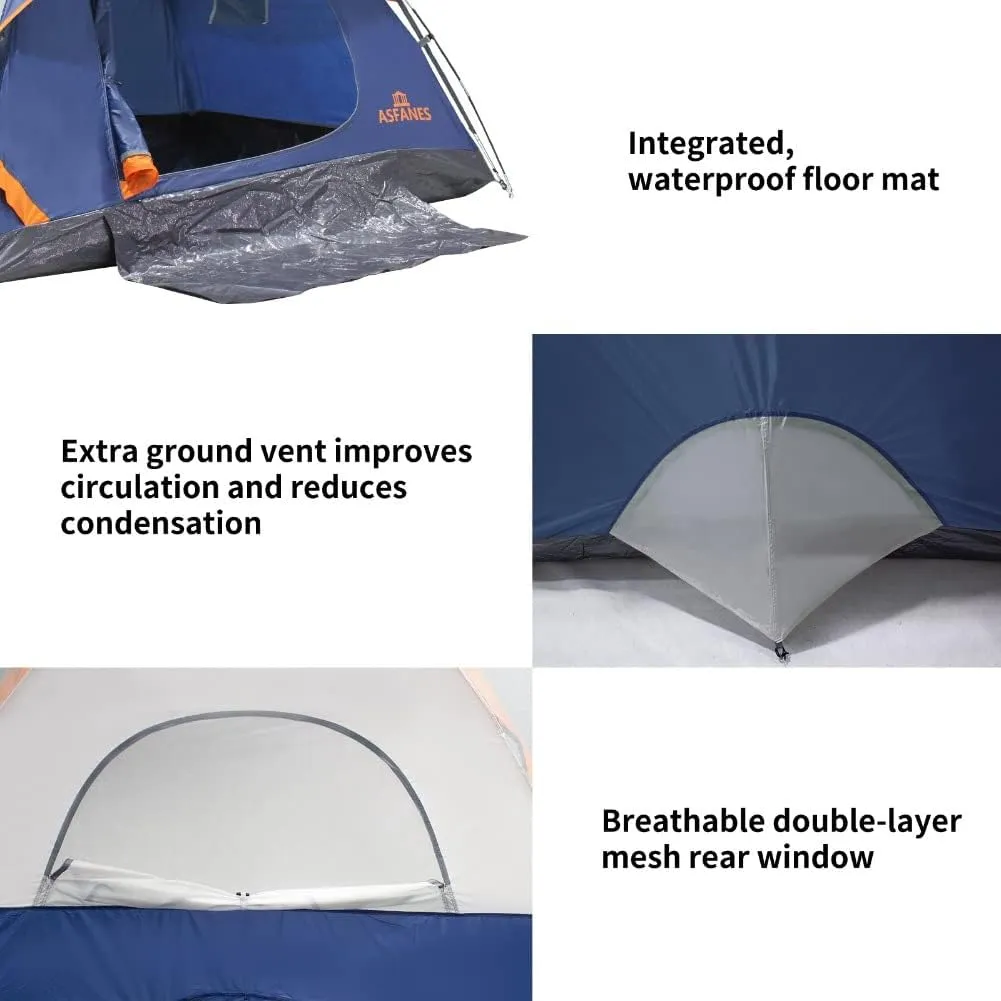 2-12 Person Tents for Camping Waterproof, Backpack Double Layer Tents, Perfect Picnics, Fishing and Backyard Camping