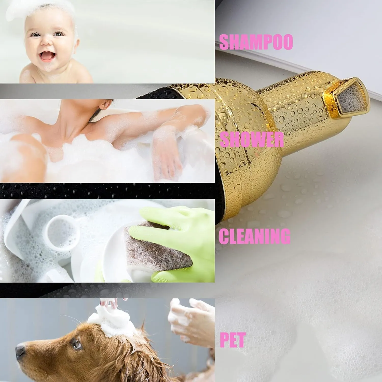 2 Oz Foam Pump Bottle (12PCS). Empty Foaming Soap Dispenser for Refillable Travel Liquid Hand Soap, Body Wash, Eyelash Shampoo. BPA Free Mini Pocket Size(Black&Gold Pump&Clear Cap)