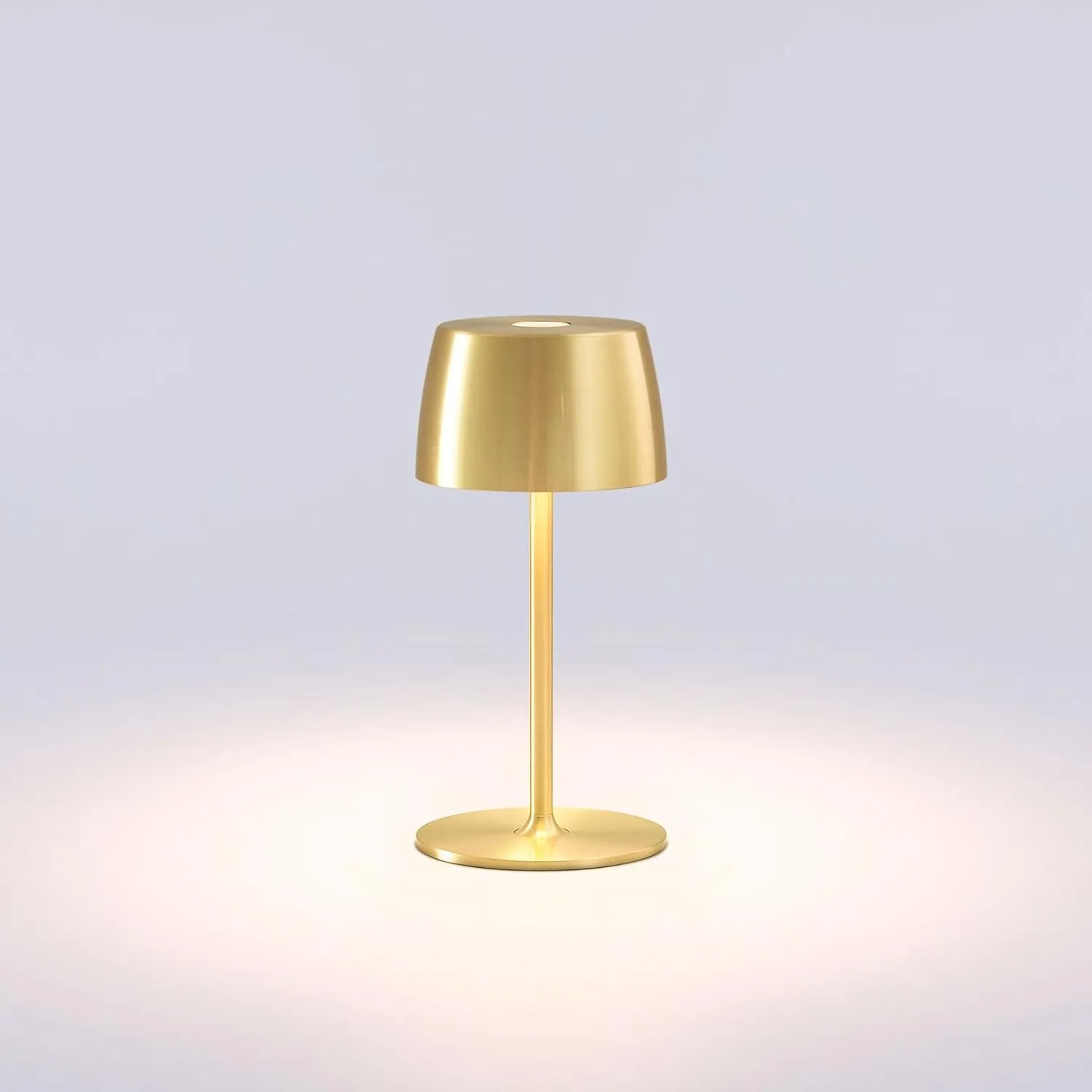 2 Pack Rechargeable Cordless LED Table Lamp - Waterproof Portable Battery-Operated Indoor/Outdoor Lighting for Home, Kitchen, Desk, Patio, Party, Restaurant, Bar (Gold Mini)