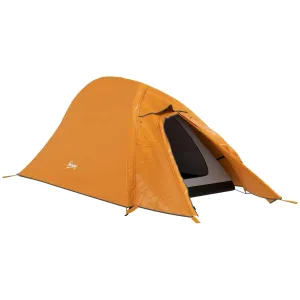 2000mm Smart-powered Camping Waterproof Exclusive offer Man With Bag, Carry Lightweight, Backpacking And Double 1-2 Orange Tent, Outsunny Layer