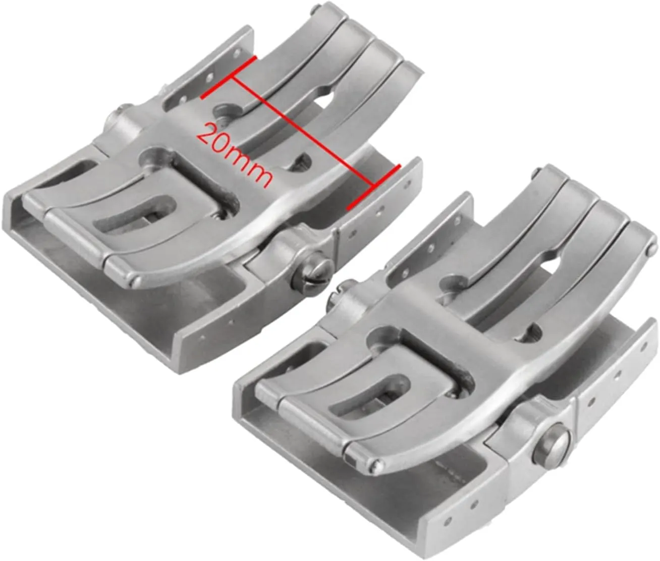 20mm Folding Buckle Fit For Ulysse Fit For Nardin Fit For Athens Watch Series Silicone Rubber Strap Stainless Steel Clasp Watch Accessories Table buckle