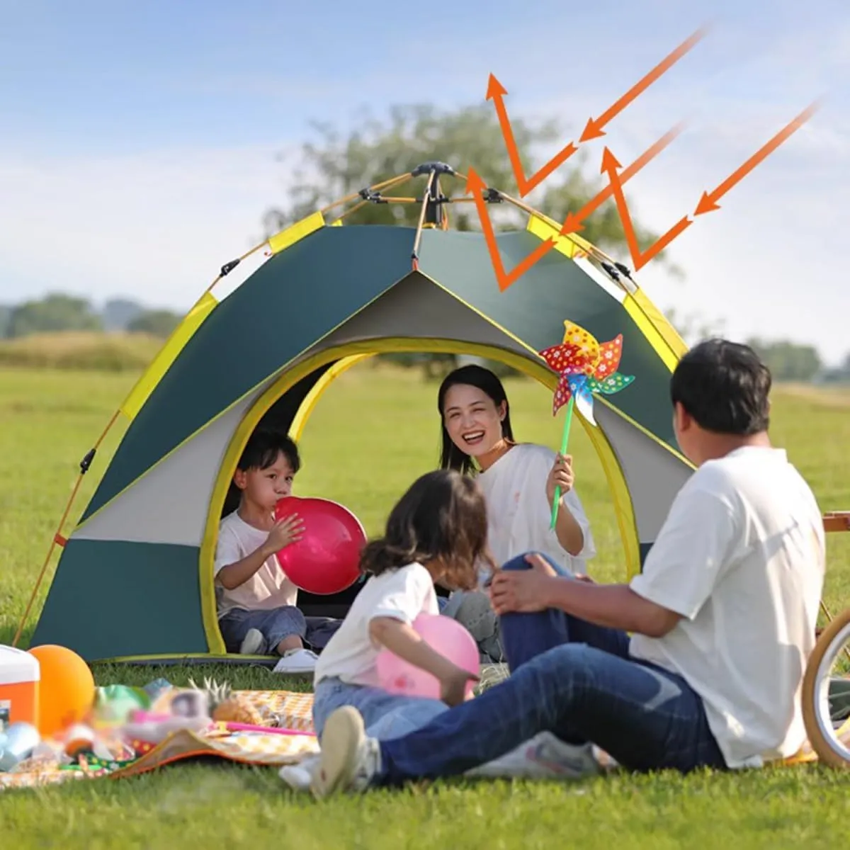 2/3 Person Camping Tent,Backpacking Tents,Instant Easy Pop Up Tents For Camping,Automatic Family Camping Tent,Easy Set Up Tent,Portable Dome Tent For Camping Hiking & Traveling ( Color : /Beige )