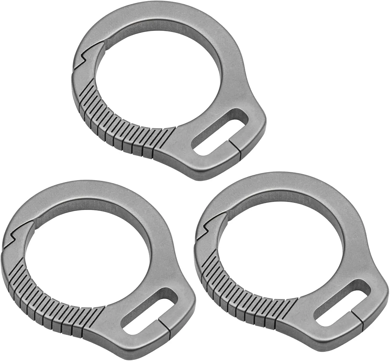 3pack Travel Carabiner Screw Lock Carabiner Fishing Carabiner Climbing Carabiner for Outdoor Enthusiast