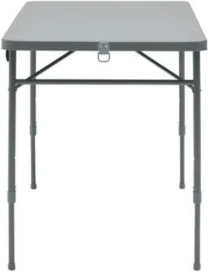 4 Foot Fold-in-Half Adjustable Folding Table, Rich Black