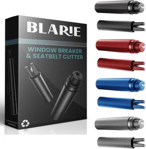 4 Pcs Glass Breaker and Seatbelt Cutter Window Breaker Escape Car Safety Hammer, SafeHammer, LifeHammer, Hammerdex, Auto Rescue The Safety Tool That Every Driver Should Carry in Their Vehicle, Black