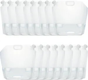 42 Gallons (16 pcs, 2.6 Gallons Each), Water Storage Containers, Emergency Water Storage,Collapsible Water Containers, for Fishing, Camping, Hiking&Survival Kit. (160L)
