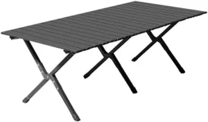 46x24 Black Folding Camping Table - Ultra-Lightweight Roll-up Picnic Table, 220lbs Capacity for Outdoor, Hiking, BBQ & Beach Parties