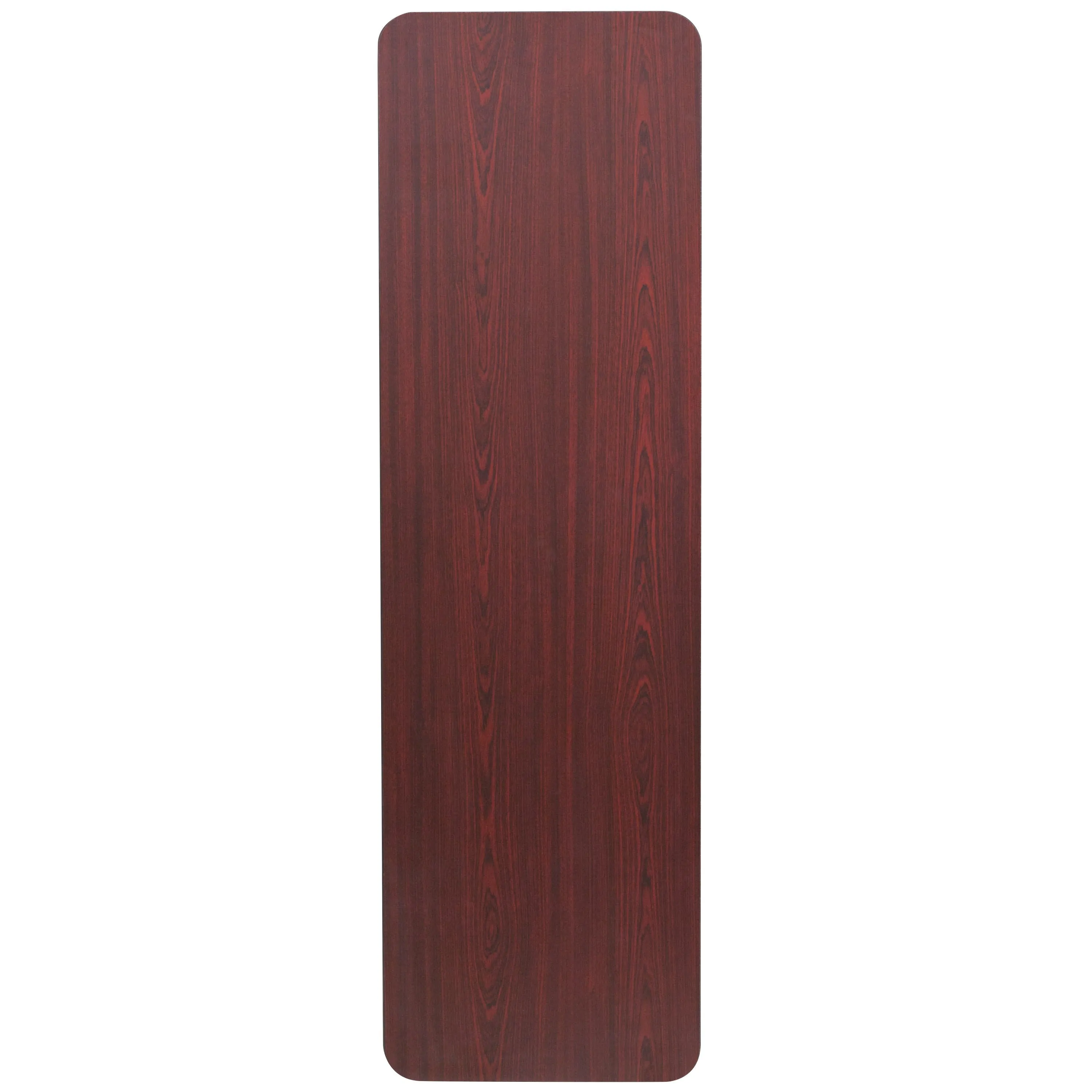5-Foot High Pressure Mahogany Laminate Folding Training Table