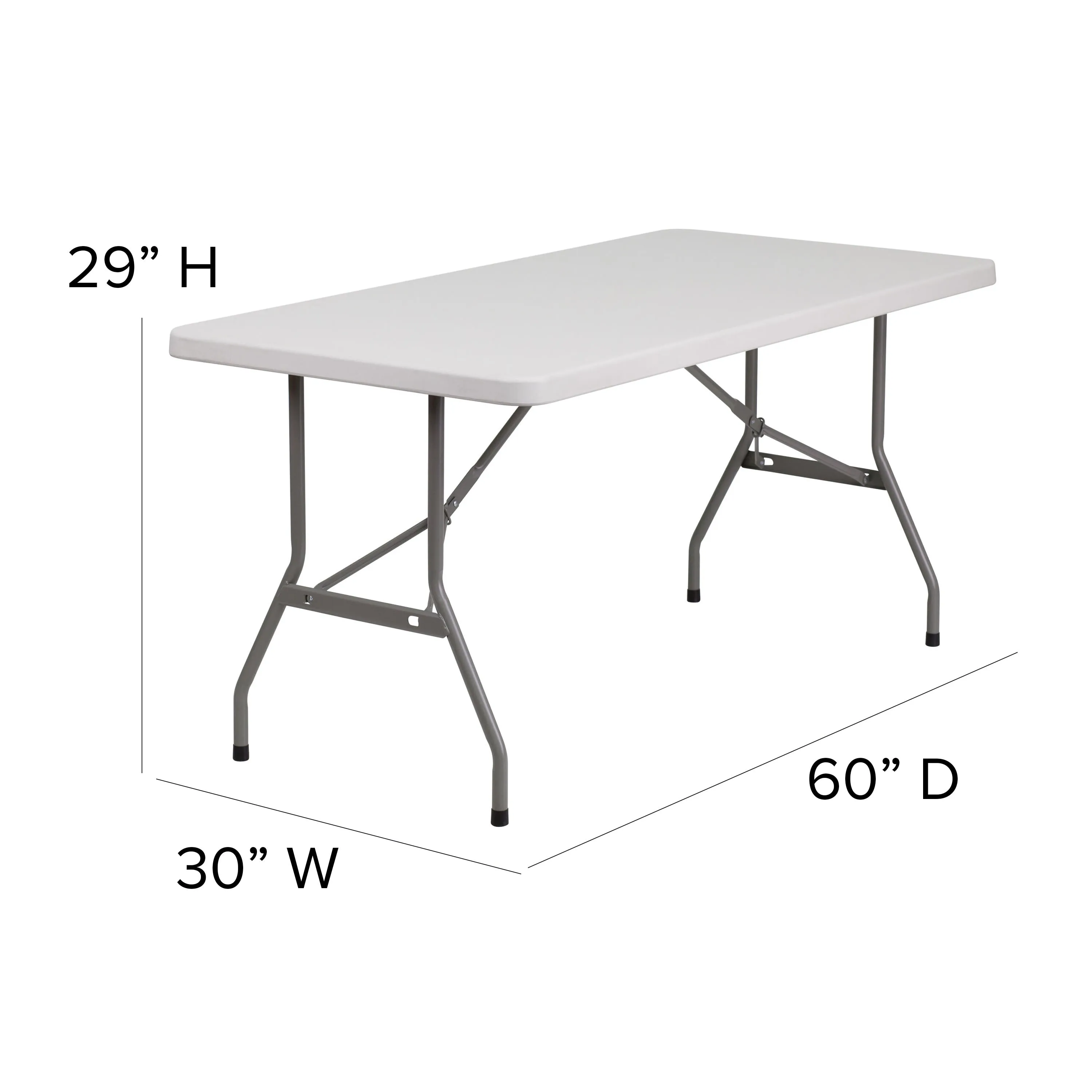 5-Foot Plastic Folding Table