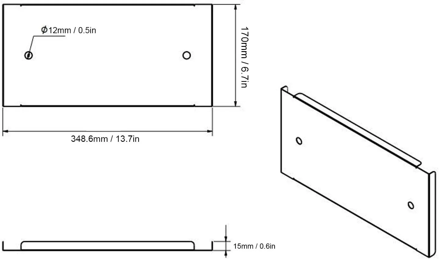 50L Aluminum Storage Box Board, Lightweight Aluminum Alloy Material, Installation, Stylish Black Sandblasting Finish, Versatile Camping Table Board for BLACKDOG, Rockbrook, (Flat Tabletop)