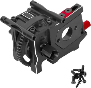 50T Center Differential/Aluminum Center Diff Mount/Differential Cover Mount/Sliding Motor Mount Upgrades Part for ARRMA 1/8 Typhon/Kraton/Outcast/Talion 6S BLX,Black