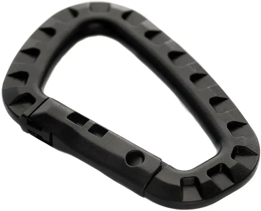 5Pcs Tactical 3.5" Plastic Carabiner Molle Clip