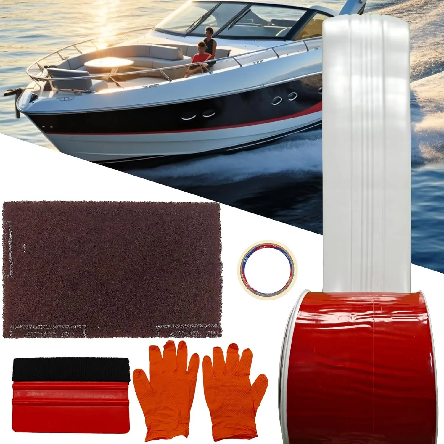 5" Self-Adhesive Keel Guard – Durable Protection for Fiberglass & Aluminum Boats Against Rocks, Oyster Beds, and Scratches – Easy Installation