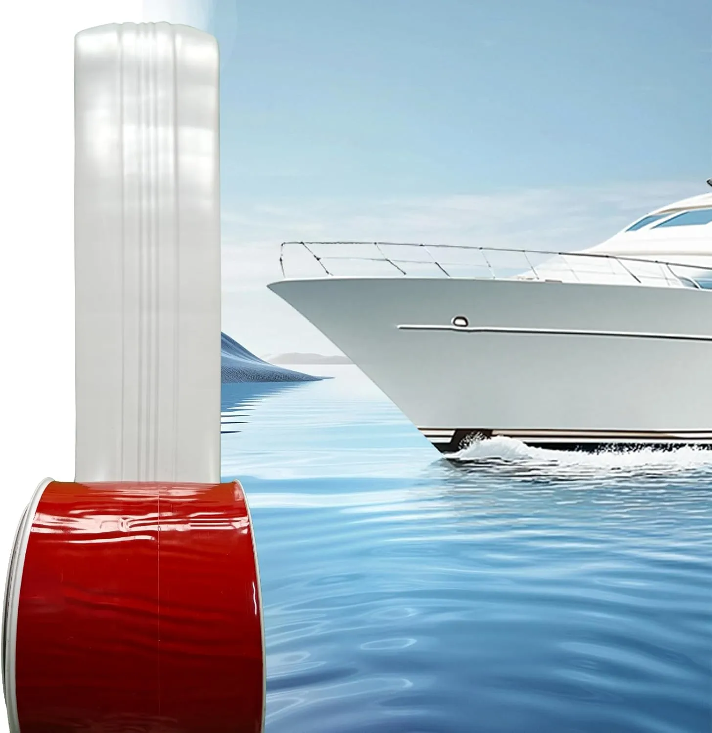 5" Self-Adhesive Keel Guard – Durable Protection for Fiberglass & Aluminum Boats Against Rocks, Oyster Beds, and Scratches – Easy Installation