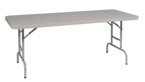 6' Height Adjustable Resin Multi Purpose Table