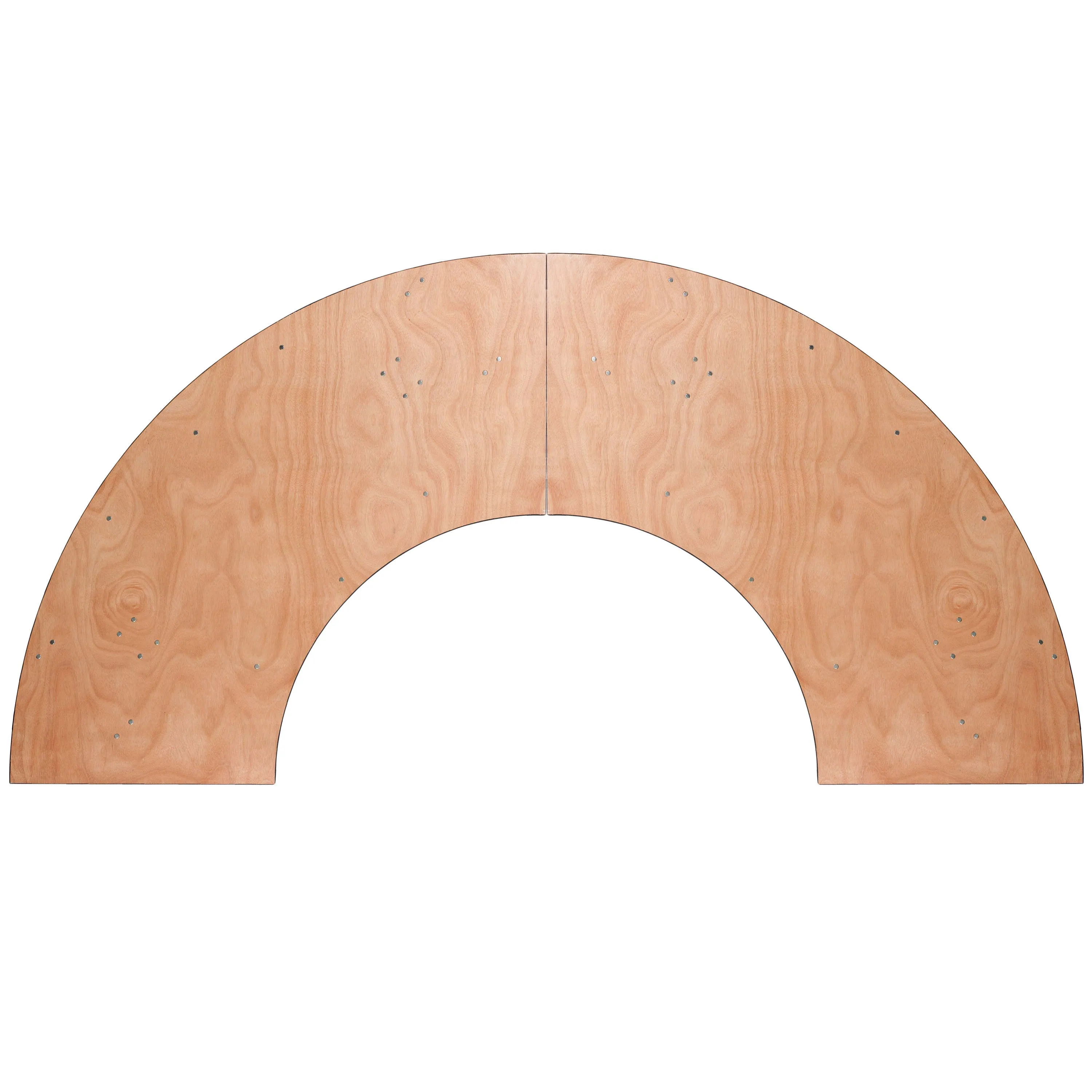 7.25 ft. x 2.5 ft. Serpentine Wood Folding Banquet Table