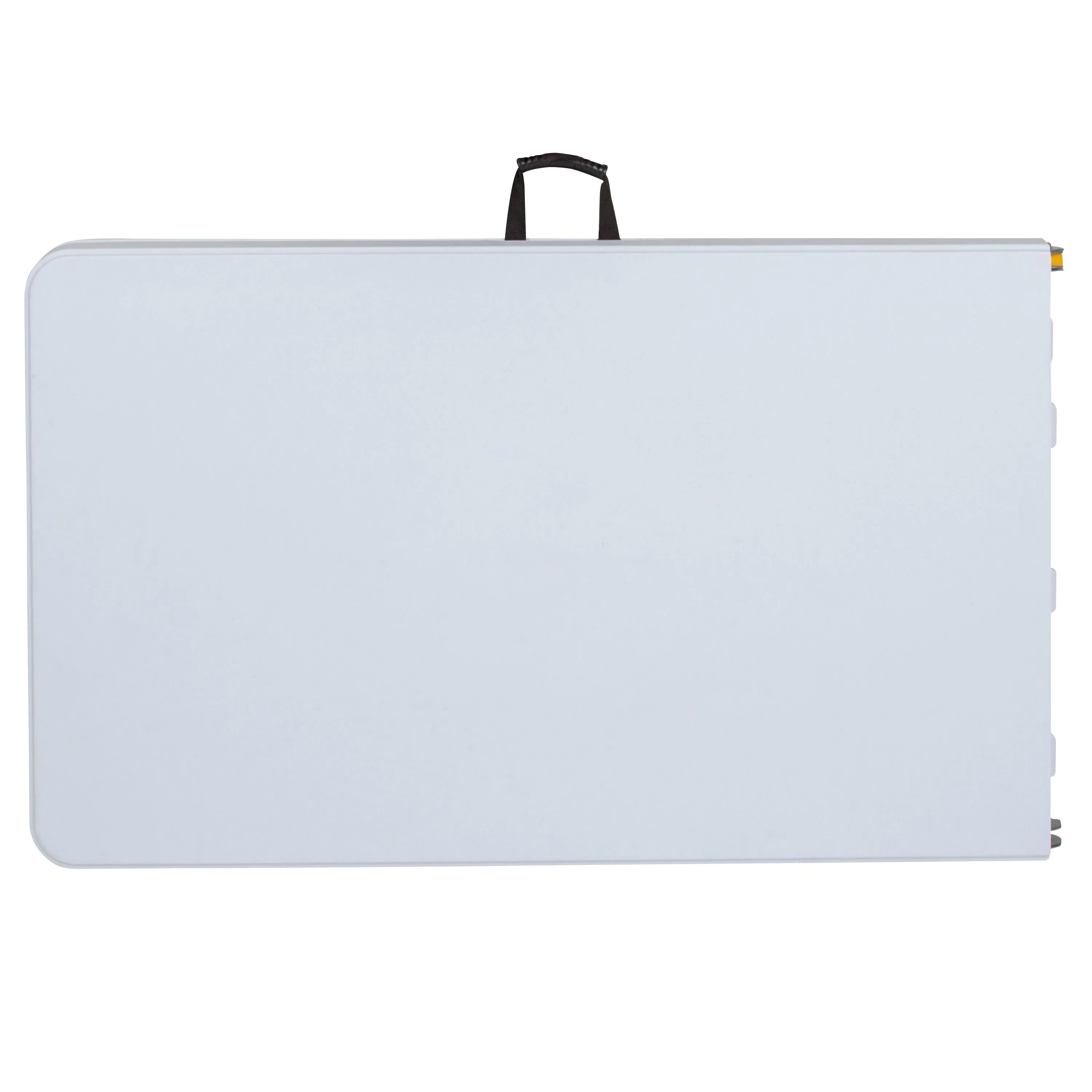 8-Foot Height Adjustable Bi-Fold Plastic Banquet and Event Folding Table with Carrying Handle