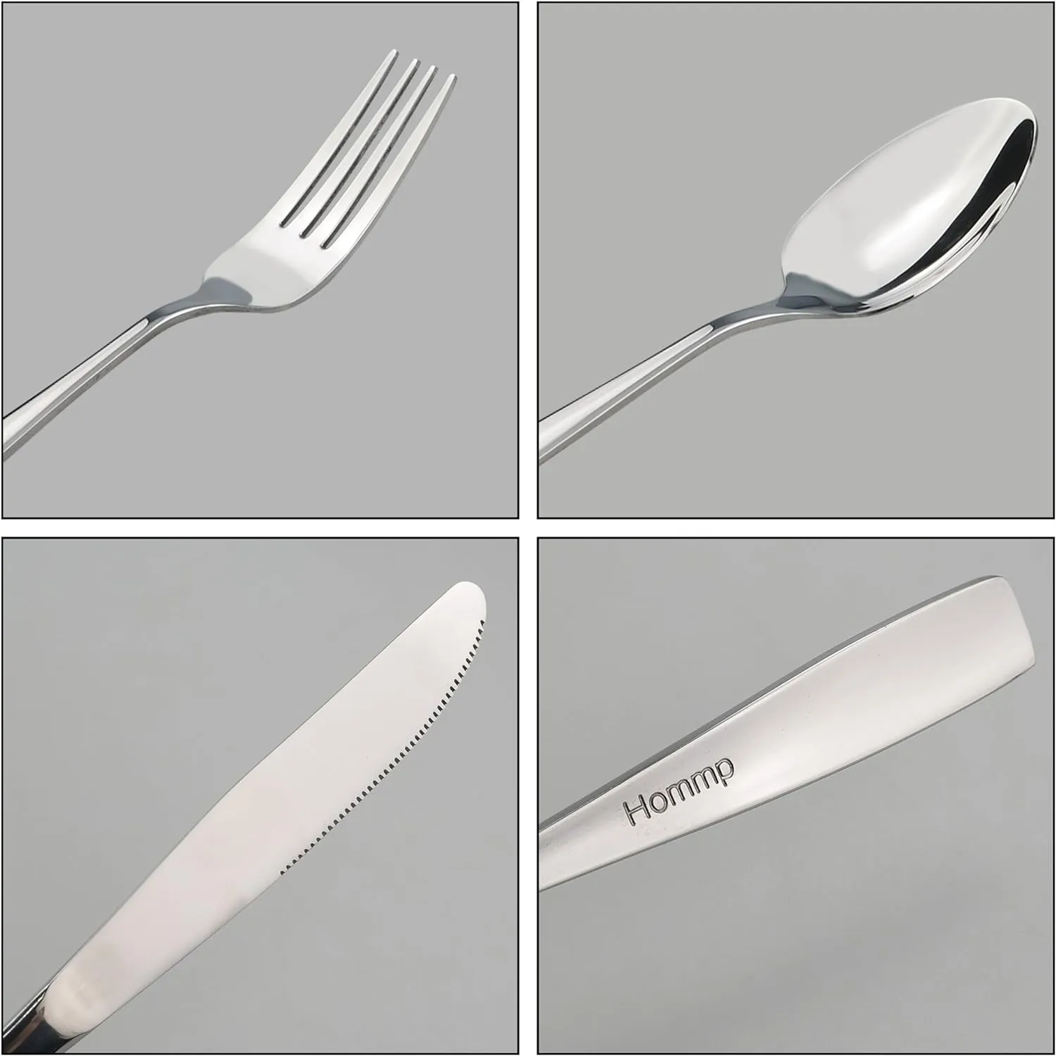 80-Piece Stainless Steel Flatware Set, Service for 16