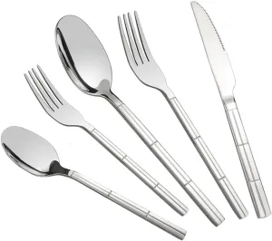 80-Piece Stainless Steel Knife Fork Spoon/Flatware, Service for 16