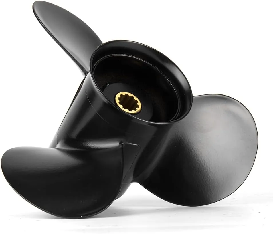 9.9x13 Aluminum Boat Outboard Propeller for Tohatsu Nissan 25-30HP Motor, 3R0B64527-1, 10 Spline Tooth RH