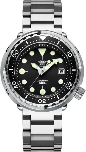 ADDIESDIVE Diver Watches for Men Large Automatic Wristwatch Nh35 Waterproof 300 M Luminescent Chromalight Big Dial My-H5
