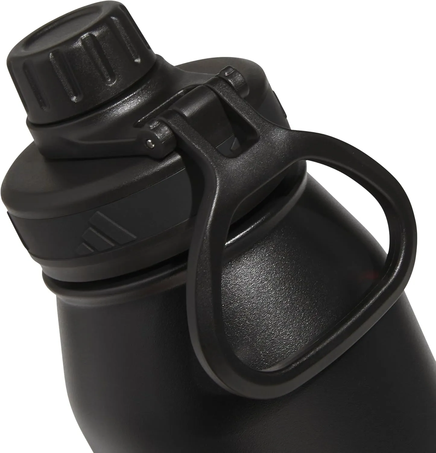 adidas 1 Liter (32 oz) Metal Water Bottle, Hot/Cold Double-Walled Insulated 18/8 Stainless Steel, Black/White/2, 32 Ounces