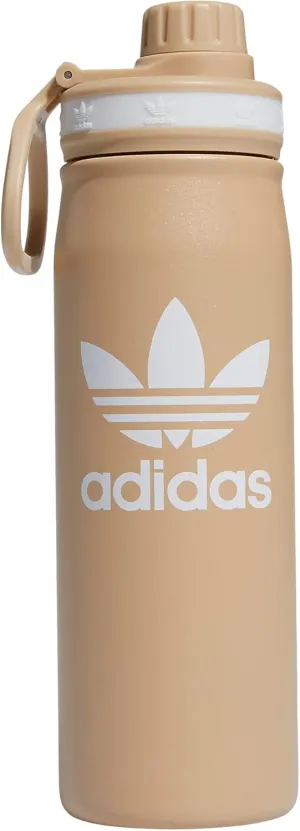adidas Originals 600 ML (20 oz) Metal Water Bottle, Hot/Cold Double-Walled Insulated 18/8 Stainless Steel