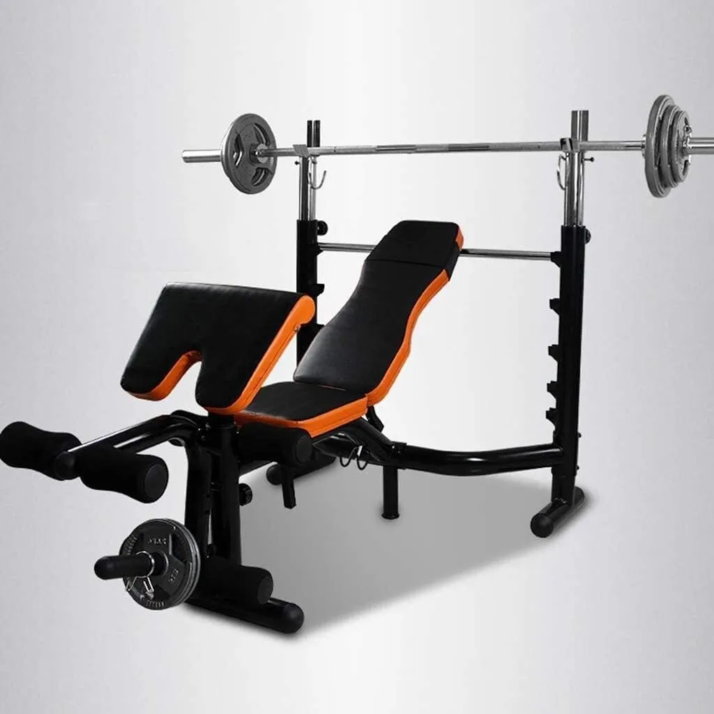 Adjustable Benches Folding Weight Table Multifunctional Bench Press Weight Bench Barbell Rack