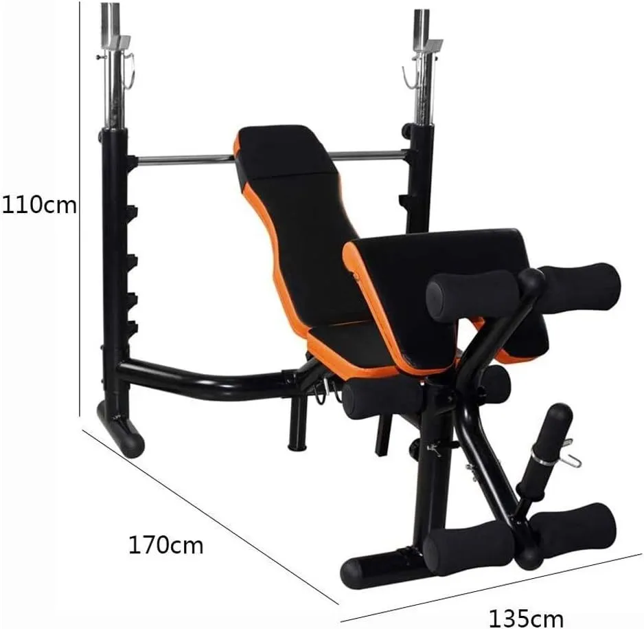 Adjustable Benches Folding Weight Table Multifunctional Bench Press Weight Bench Barbell Rack